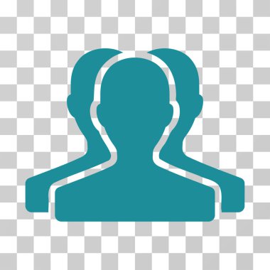 Müşteri grubu vektör simgesi