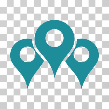 Harita yerleri vektör simgesi