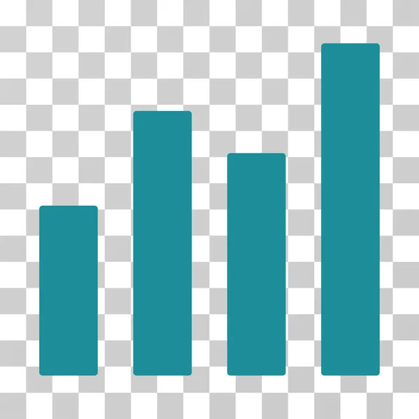 Bar grafiek vector pictogram — Stockvector