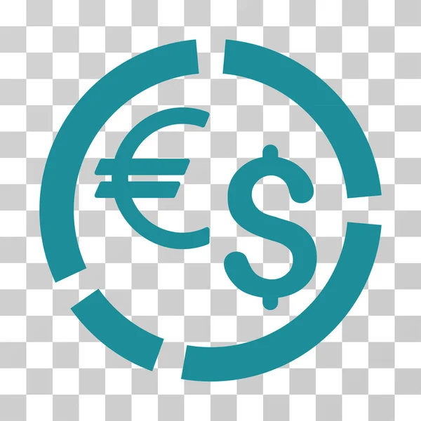 Valuta Diagram Vector Icon — Stockvector