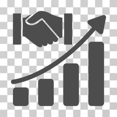 Satın alma eller büyüme grafik vektör simgesi