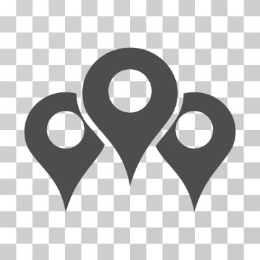 Harita yerleri vektör simgesi