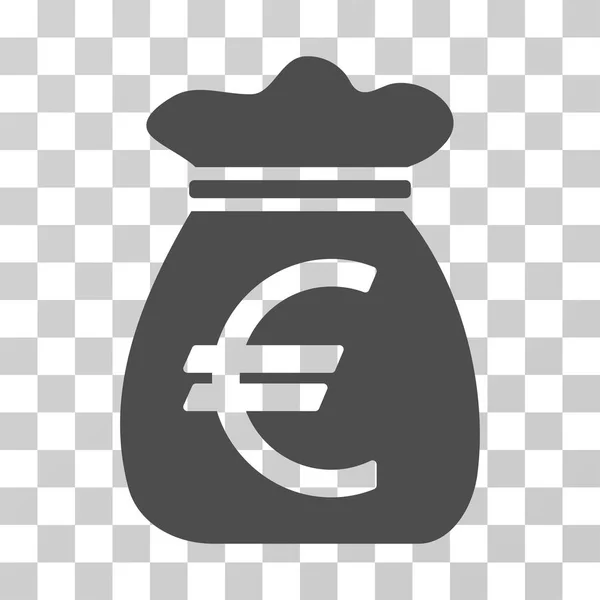 Euro para çantası vektör simgesi — Stok Vektör