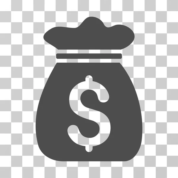 Geld zak vector pictogram — Stockvector