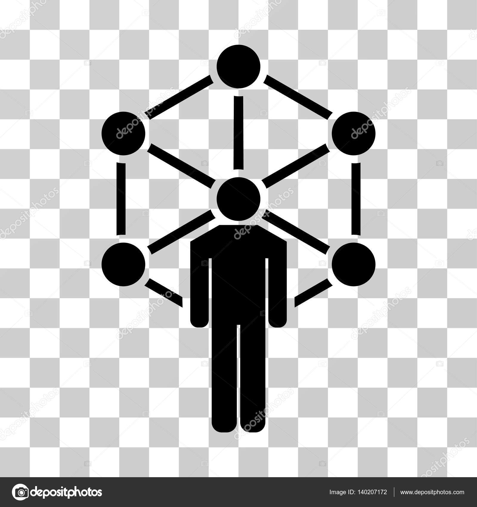 Human Network Vector Icon Stock Vector by ©ahasoft 140207172