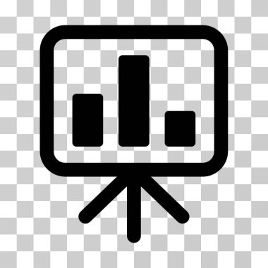 Çubuk grafik vektör simge görüntüle