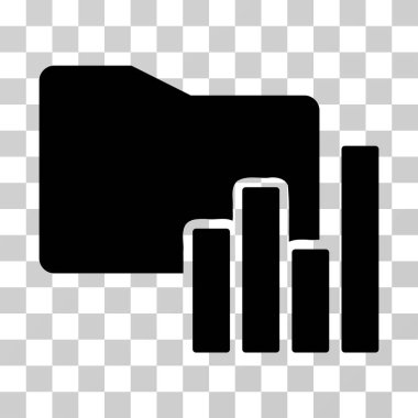 Klasör vektör simgesi çizelgeleri