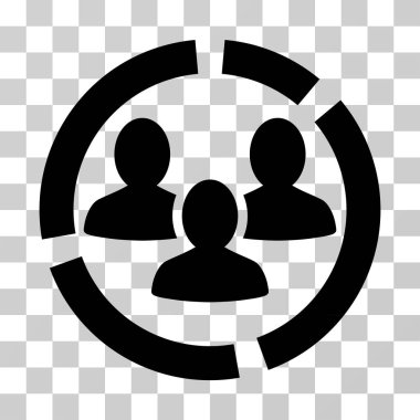 Demografi diyagramı vektör simgesi