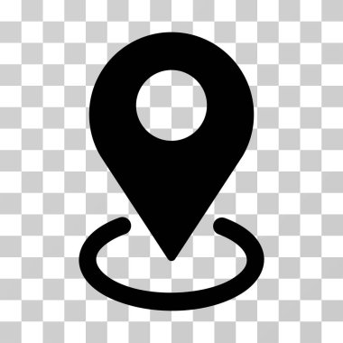 Coğrafi hedefleme vektör simgesi