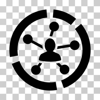 İlişkiler diyagramı vektör simgesi