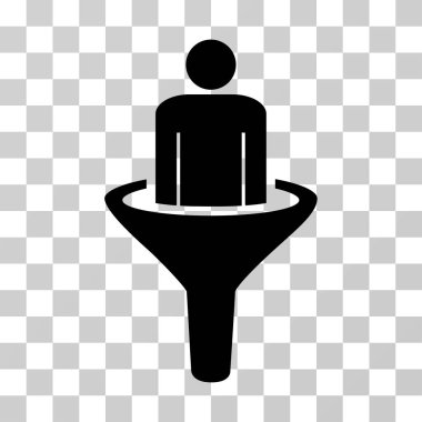 Satış Huni vektör simgesi