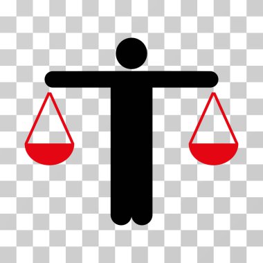 Yargıç kişi vektör simgesi