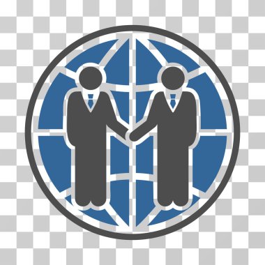 Küresel ortaklık vektör simgesi