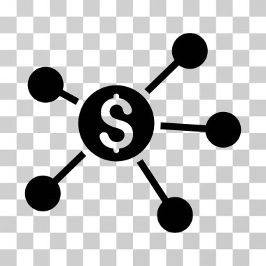 Doları bağlantılar vektör simgesi