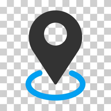 Coğrafi hedefleme vektör simgesi