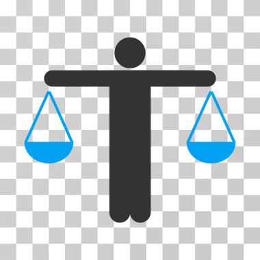 Yargıç kişi vektör simgesi