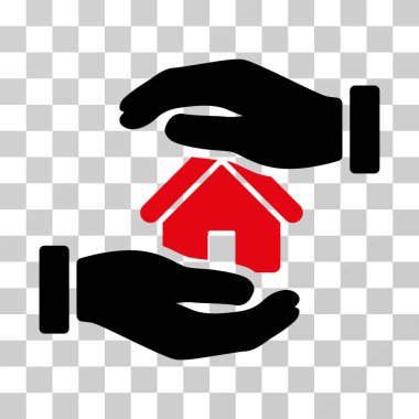 Realty sigorta vektör simgesi