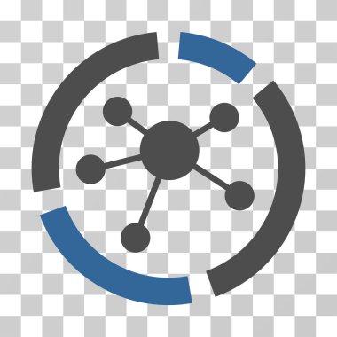 Bağlantıları diyagramını vektör simgesi