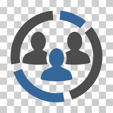 Demografi diyagramı vektör simgesi