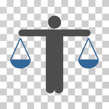 Yargıç kişi vektör simgesi