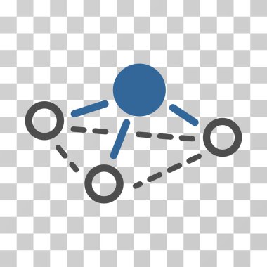 molekül vektör simgesi