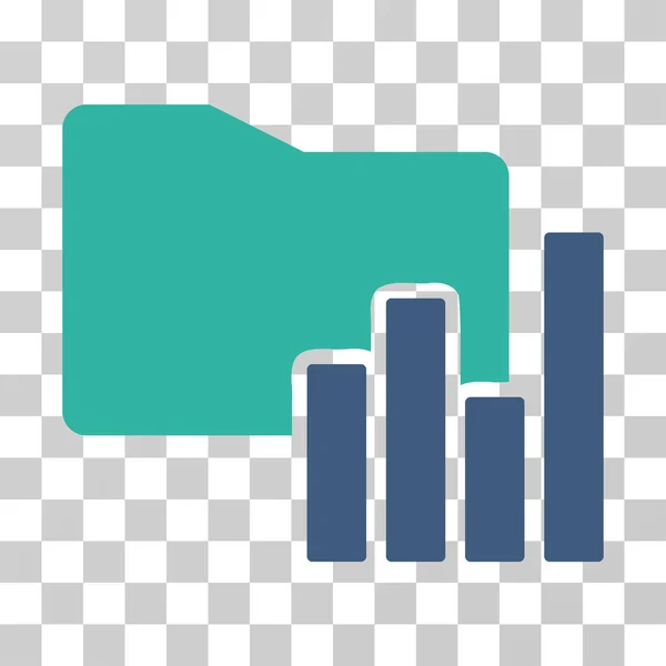 Charts Folder Vector Icon — Stock Vector