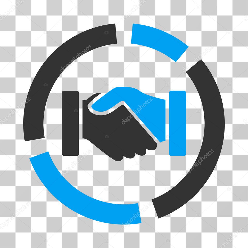 Handshake Diagram Vector Icon