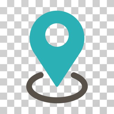 Coğrafi hedefleme vektör simgesi