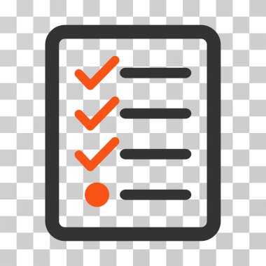 Denetim listesi vektör simgesi