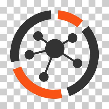 Bağlantıları diyagramını vektör simgesi