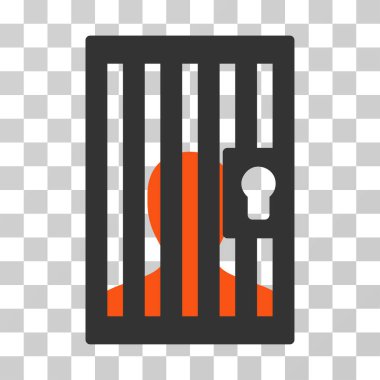 Hapishane kapısı vektör simgesi