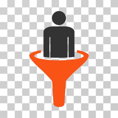 Satış Huni vektör simgesi