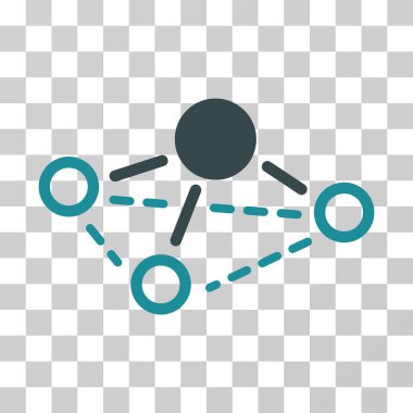 molekül vektör simgesi