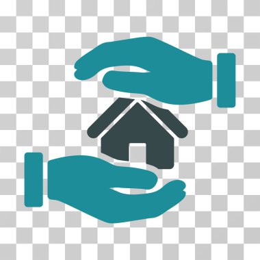 Realty sigorta vektör simgesi