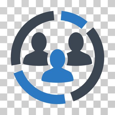 Demografi diyagramı vektör simgesi