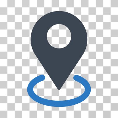 Coğrafi hedefleme vektör simgesi