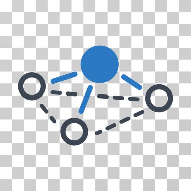 molekül vektör simgesi