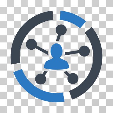 İlişkiler diyagramı vektör simgesi