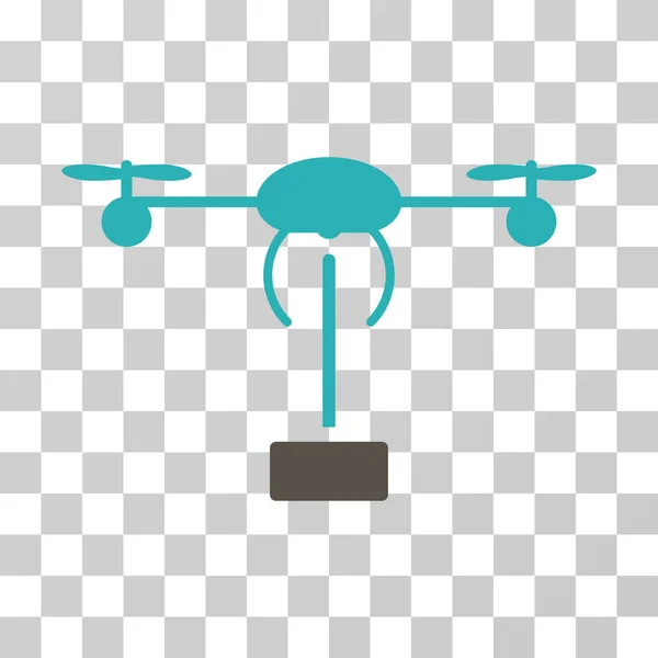 Copter Shipment Vector Icon — Stock Vector