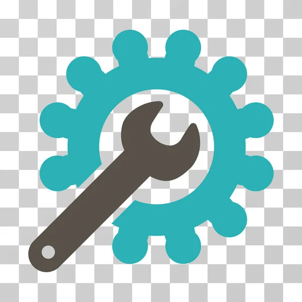 Wrench And Gear Customization Tools Vector Icon — Stock Vector
