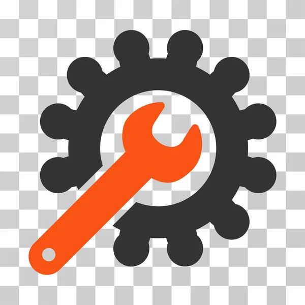 Wrench And Gear Customization Tools Vector Icon — Stock Vector