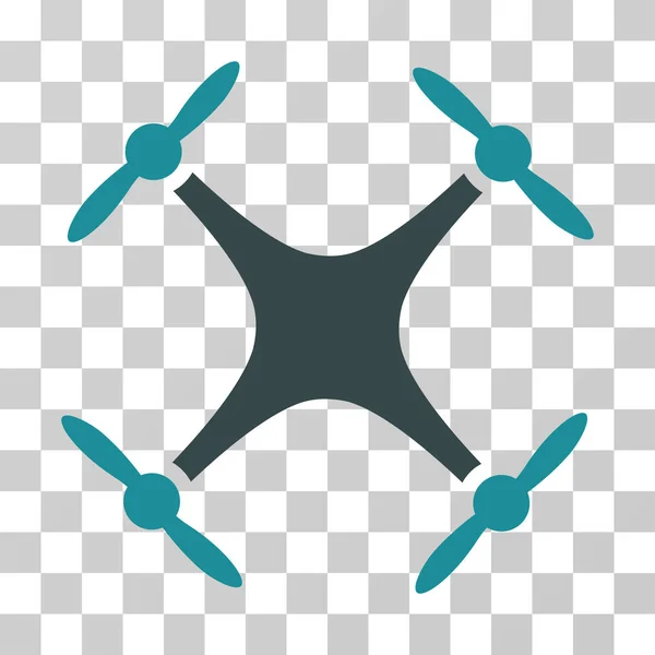 Quadcopter Vector Icono — Vector de stock