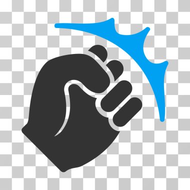 Yumruk Strike vektör simgesi