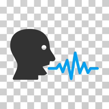 Kullanıcı sinyal vektör simge konuşmak