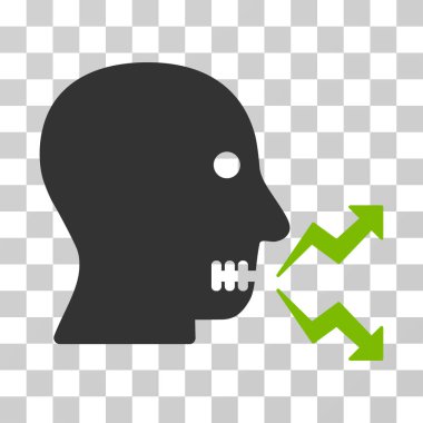 Kızgın kişi Not vektör simgesi