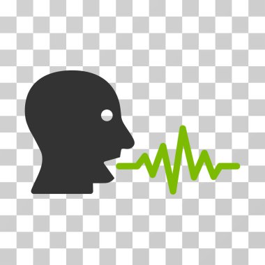 Kullanıcı sinyal vektör simge konuşmak