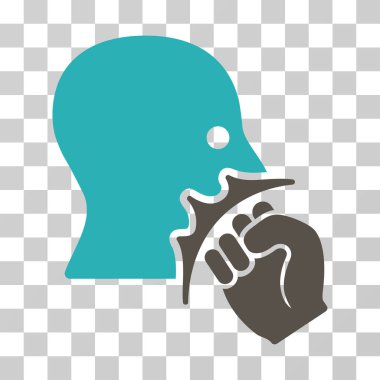 Yüz şiddet Strike vektör simgesi