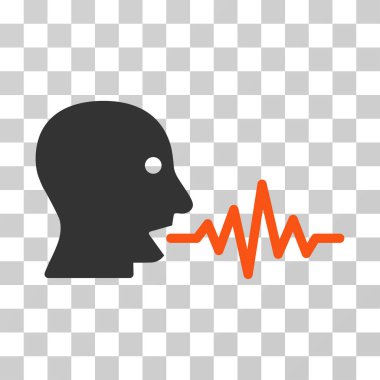 Kullanıcı sinyal vektör simge konuşmak