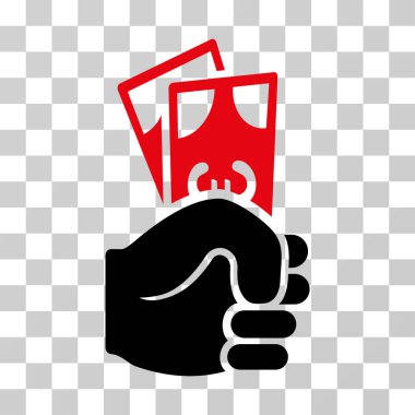 Euro banknot maaş vektör simgesi