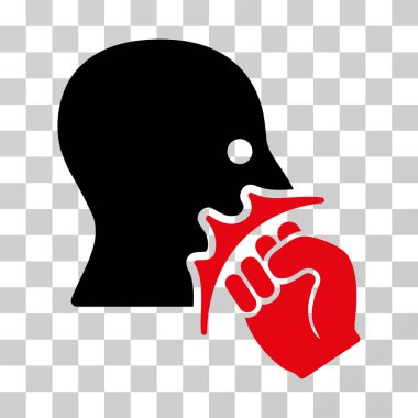 Yüz şiddet Strike vektör simgesi